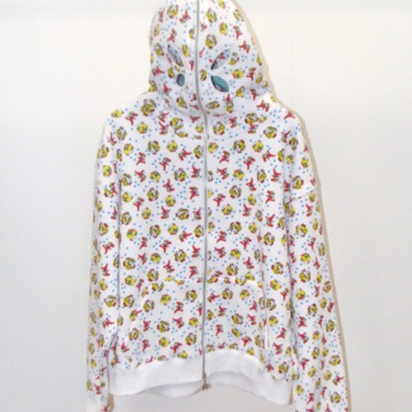 Ashley Williams GIRL BABY BUTTERFLY HOODIE - WHITE